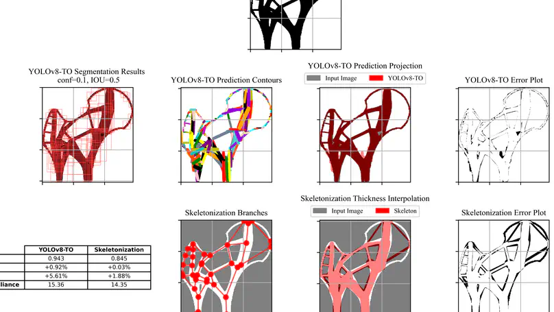 From Density to Geometry: YOLOv8 Instance Segmentation for Reverse Engineering of Optimized Structures